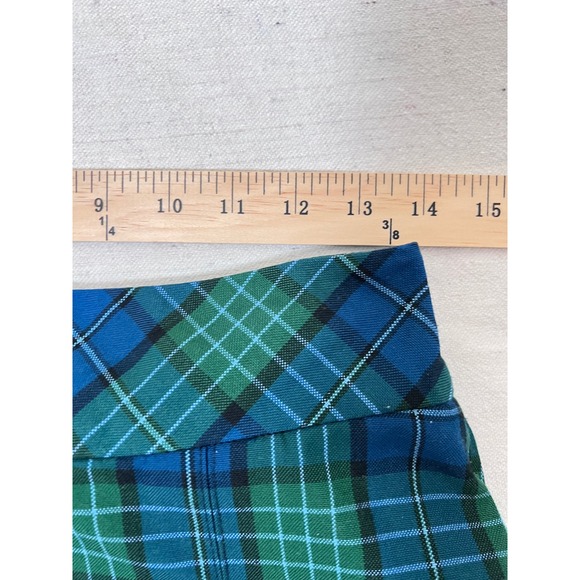 Plaid Skirt Modest School Uniform Skirt/Skort Adjustable Waist Side Zip Academia - Picture 8 of 11